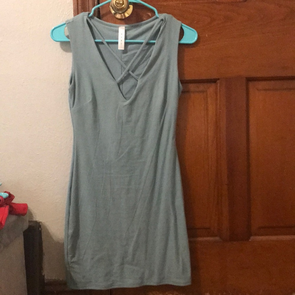 Blue cocktail dress